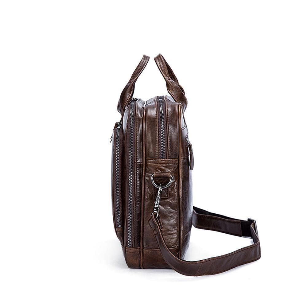 LUXE Heirloom collection luxury vintage leather laptop bag
