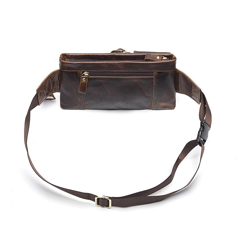 LUXE  Monsieur calfskin vintage leather waist bag